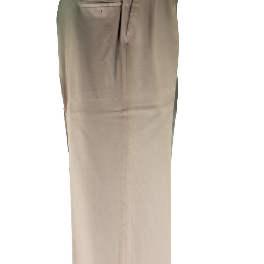 Joseph & Feiss Khaki Dress Pants, pleated with elastic waist band Size 40"Wx30"L